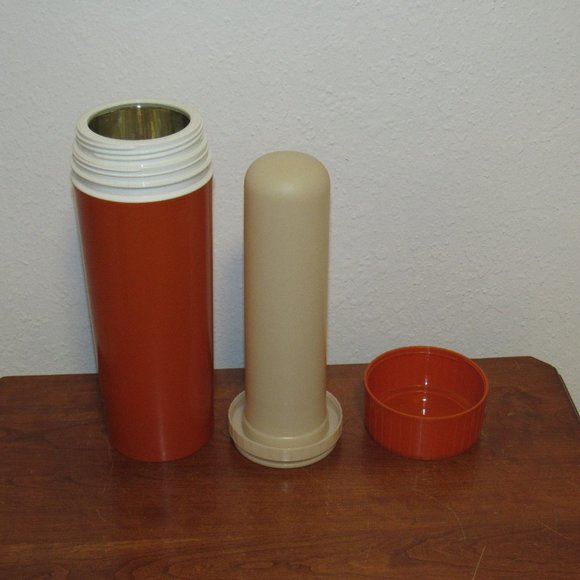 Thermos Dining Vintage King Seely Thermos Model 742 Orange Color